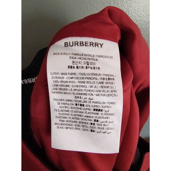 Burberry Women’s 6 Carmine Red Jacinda Ankle Length Pants Trousers Italy $1200 - Picture 16 of 16